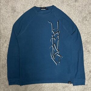 Vans Long Sleeve Goth Graphic Print Shirt